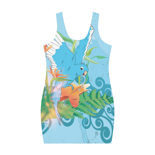 Cute budgies Medea Vest Dress (Model D06)