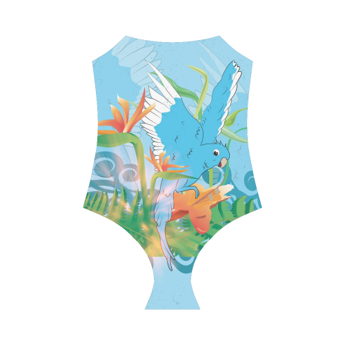 Cute budgies Strap Swimsuit ( Model S05)