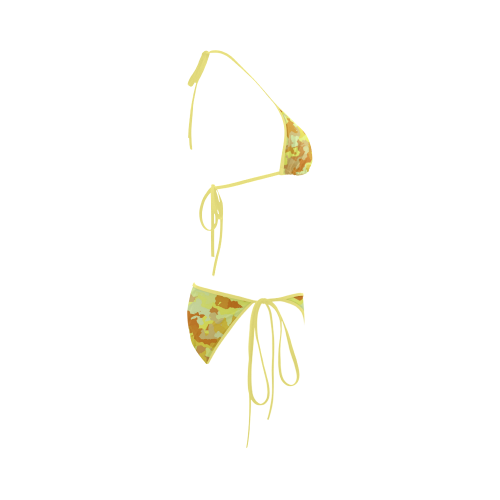 camouflage yellow Custom Bikini Swimsuit