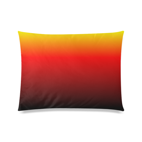 Ombre Sunset Custom Zippered Pillow Case 20"x26"(Twin Sides)