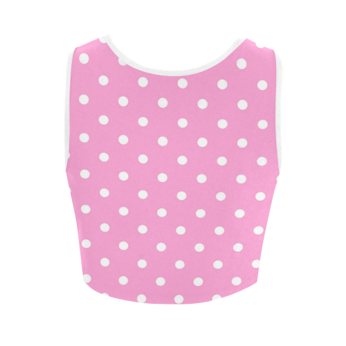 polkadots20160626 Women's Crop Top (Model T42)