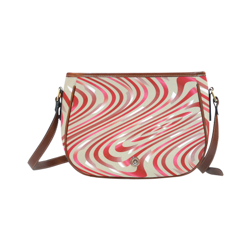 Abstract Zebra A Saddle Bag/Small (Model 1649) Full Customization