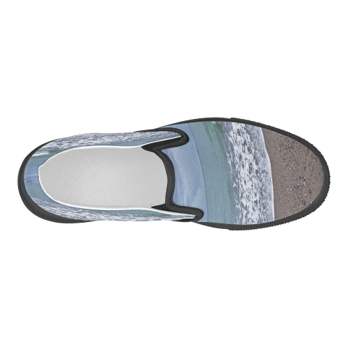 Foam on the Beach Women's Slip-on Canvas Shoes (Model 019)