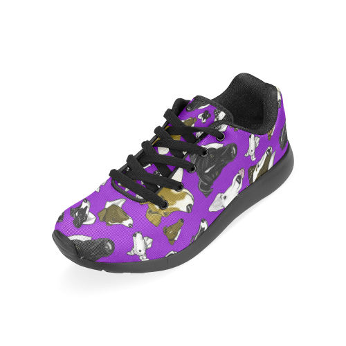 SmoothFox Terrier Purple/black Women’s Running Shoes (Model 020)