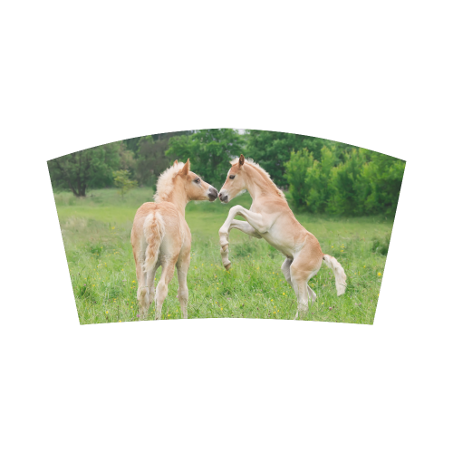 Haflinger Horses Cute Funny Pony Foals Playing Horse Rearing Bandeau Top