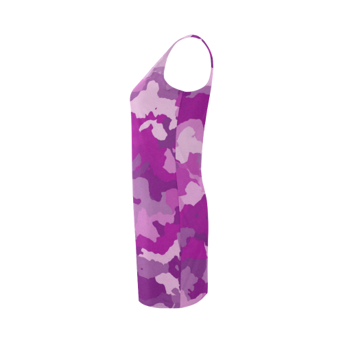 camouflage purple Medea Vest Dress (Model D06)