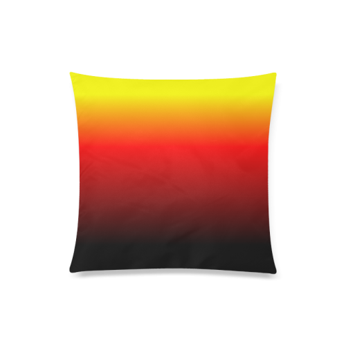 Ombre Sunset Custom Zippered Pillow Case 20"x20"(Twin Sides)