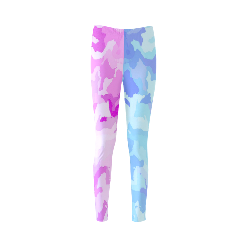 camouflage , aqua Cassandra Women's Leggings (Model L01)