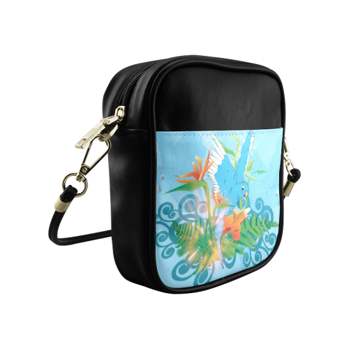 Cute budgies Sling Bag (Model 1627)