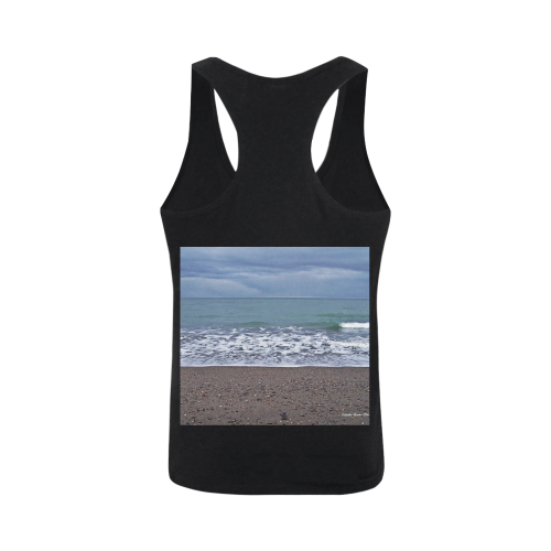 Foam on the Beach Men's I-shaped Tank Top (Model T32)