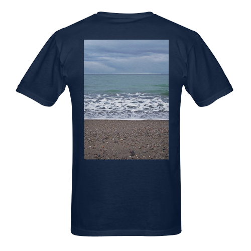 Foam on the Beach Men's T-Shirt in USA Size (Two Sides Printing)