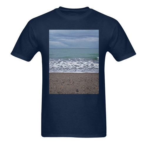 Foam on the Beach Men's T-Shirt in USA Size (Two Sides Printing)