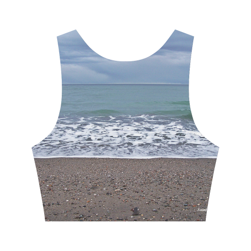 Foam on the Beach Women's Crop Top (Model T42)