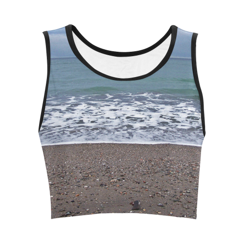 Foam on the Beach Women's Crop Top (Model T42)