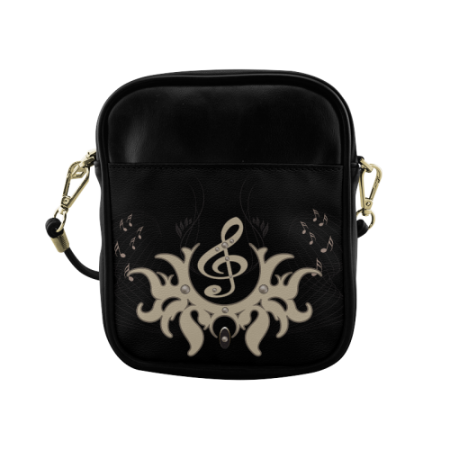 Music, clef with key notes Sling Bag (Model 1627)