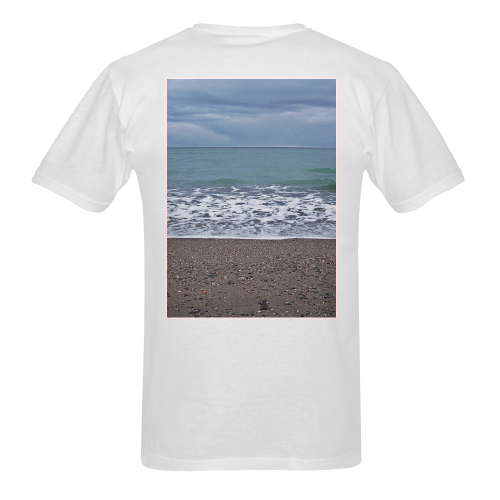 Foam on the Beach Sunny Men's T- shirt (Model T06)