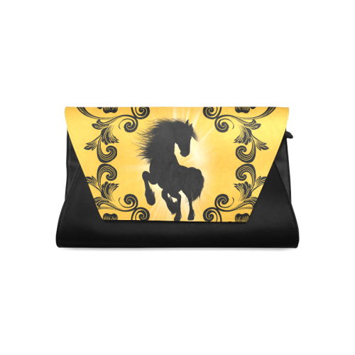 Black horse silhouette Clutch Bag (Model 1630)