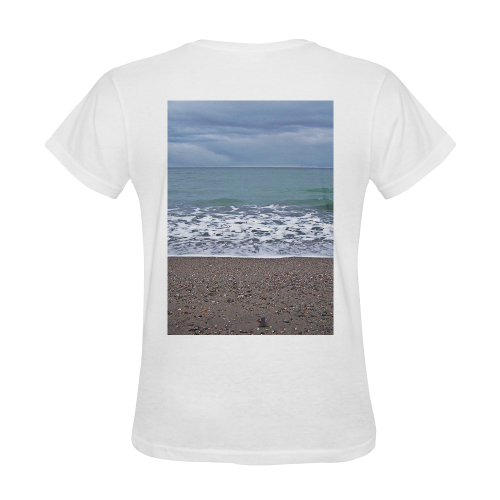 Foam on the Beach Sunny Women's T-shirt (Model T05)