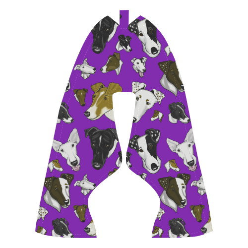 Smooth Fox Terrier purple/black Men’s Running Shoes (Model 020)