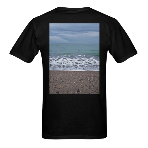 Foam on the Beach Men's T-Shirt in USA Size (Two Sides Printing)