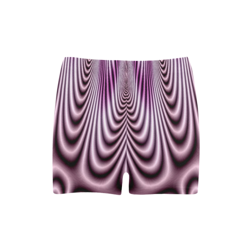 Soft Lilac Fractal Briseis Skinny Shorts (Model L04)