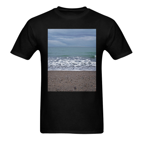 Foam on the Beach Men's T-Shirt in USA Size (Two Sides Printing)