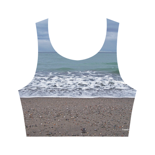 Foam on the Beach Women's Crop Top (Model T42)