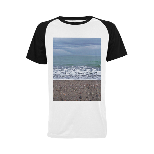 Foam on the Beach Men's Raglan T-shirt (USA Size) (Model T11)