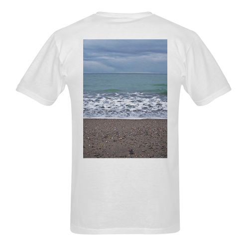 Foam on the Beach Men's T-Shirt in USA Size (Two Sides Printing)