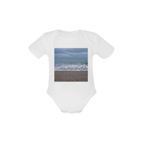 Foam on the Beach Baby Powder Organic Short Sleeve One Piece (Model T28)