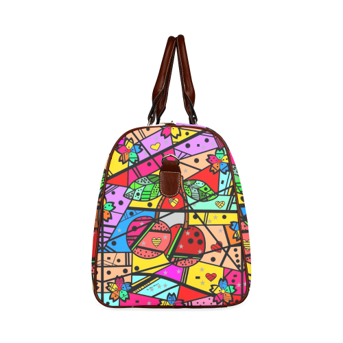 Popart Cherry By Nico Bielow Waterproof Travel Bag/Large (Model 1639)