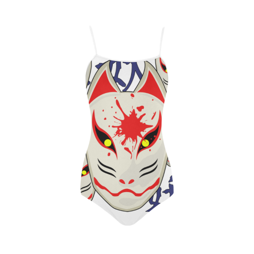 Japanese Fox Mask Strap Swimsuit ( Model S05)