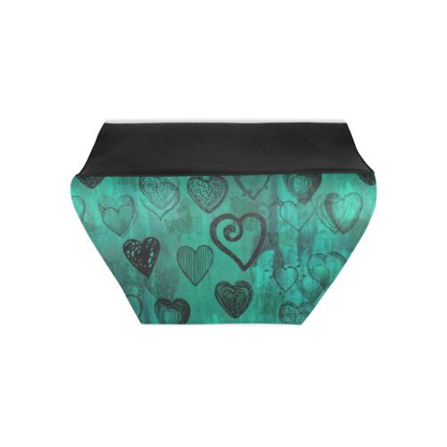 Turquoise Hearts Clutch Bag (Model 1630)