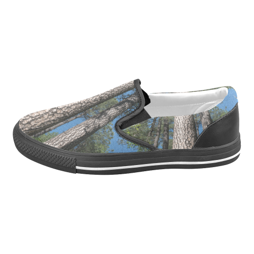 Tall Pine Trees Mt Lemmon Arizona Men's Slip-on Canvas Shoes (Model 019)