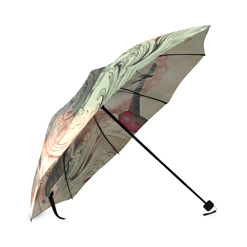 The birdman with birds Foldable Umbrella (Model U01)