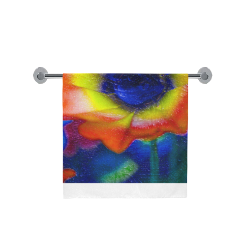 Colorful Tye Dye Flowers Bath Towel 30"x56"