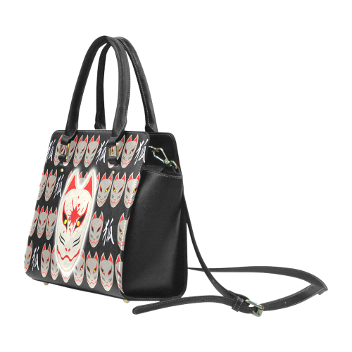 Japanese Fox Mask Classic Shoulder Handbag (Model 1653)