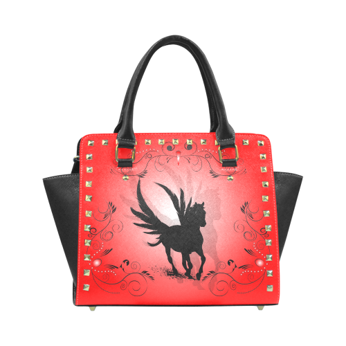 Pegasus silhouette Rivet Shoulder Handbag (Model 1645)