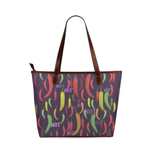 Hot Peperoni Shoulder Tote Bag (Model 1646)