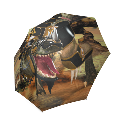 Awesome T-Rex with armor Foldable Umbrella (Model U01)