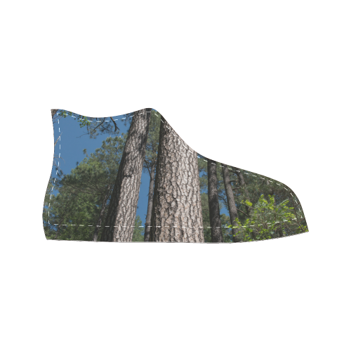 Tall Pine Trees Mt Lemmon Arizona Women's Classic High Top Canvas Shoes (Model 017)
