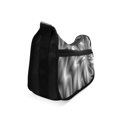Silver Shiny Swirl Crossbody Bags (Model 1616)