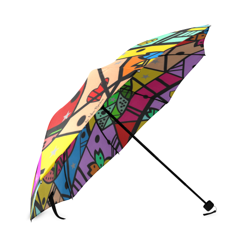 Popart Cherry by Nico Bielow Foldable Umbrella (Model U01)