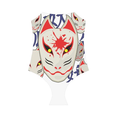 Japanese Fox Mask Strap Swimsuit ( Model S05)