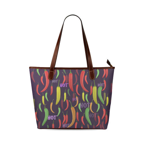 Hot Peperoni Shoulder Tote Bag (Model 1646)