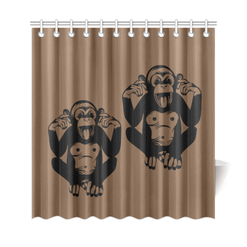 Monkey-Kids Shower Curtain 69"x72"