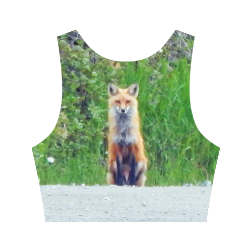 Red Fox Women's Crop Top (Model T42)