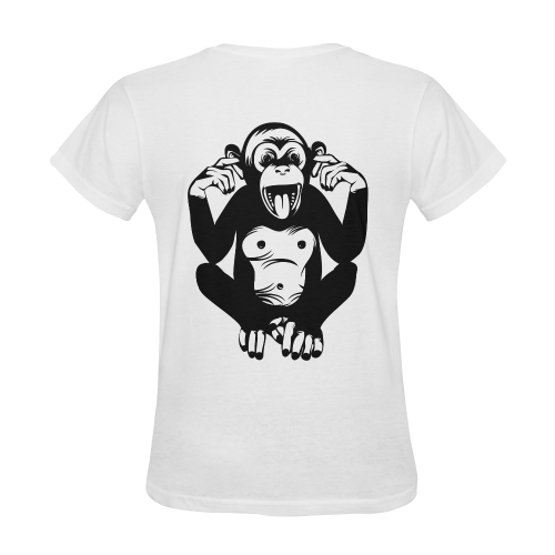 Monkey-Baby Sunny Women's T-shirt (Model T05)