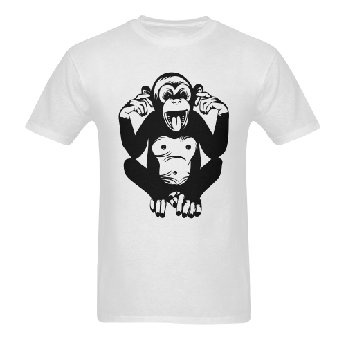 Monkey-Baby Sunny Men's T- shirt (Model T06)