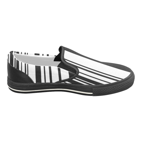 barcode Women's Unusual Slip-on Canvas Shoes (Model 019)